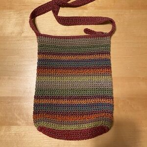 Multicolor Woven Shoulder/Crossbody Bag